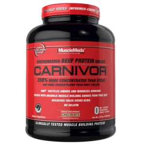 Carnivor 4 lb MuscleMeds – Proteína de Carne Hidrolizada | Sin Lactosa, Sin Grasa y Alta en BCAAs