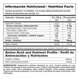 Megaplex Creatine Power Nutramerican – Creatina + Proteína para Volumen Muscular - Image 2