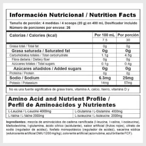 Nitro Shock BCAA Megaplex | 30 Servicios – Aminoácidos + Electrolitos - Image 2